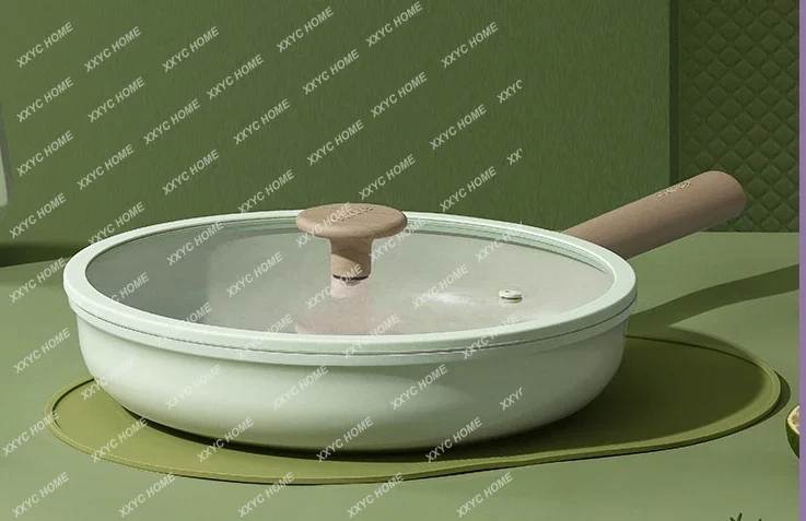 Керамическая антипригарная сковорода Carote бытовая маленькая стандартная