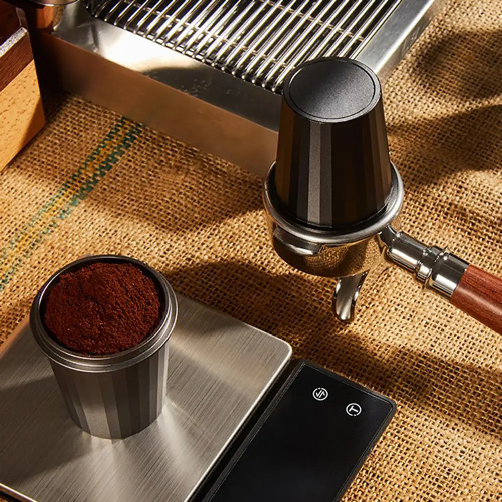 

Practical Espresso Machine Portafilter Coffee Powder Tamper Cup Coffee Dosing Cup Practical Fade-Resistant