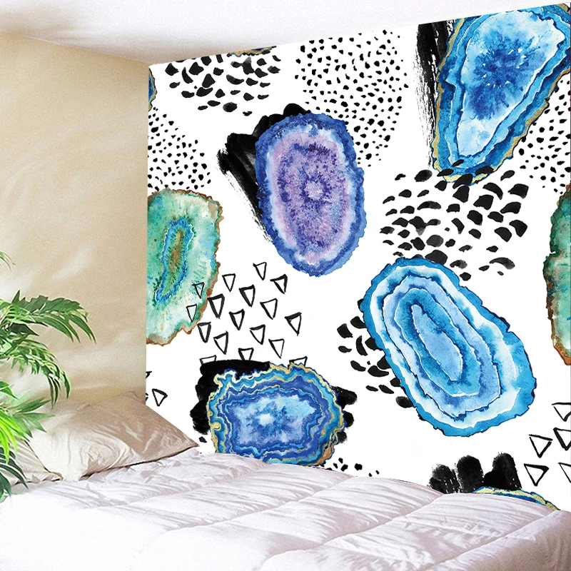 

Home Supplies Marble Texture Pattern Tapestry Wall Hanging Wall Art Home Decoration Bedside Background Wall Cloth Carpet