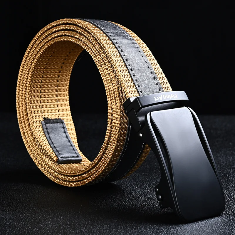 

Fashion Metal Buckle Men Canvas Belts Outdoor Sport Tactical Belt For Male Jeans Accessories 3.5cm Width High Quality Waistband