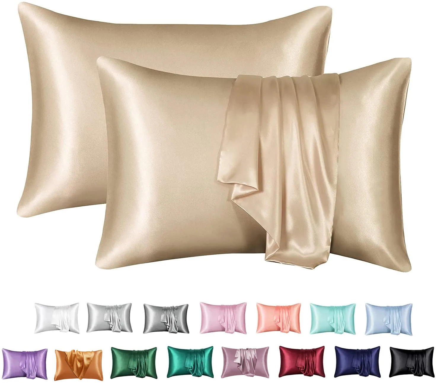 

Silk Protect Hair Skin Pillowcase Any Size Customized Bedding Pillow Cases Cover Pillows Cover