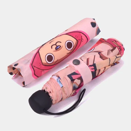 

Cartoon Folding Umbrella Anime One Piece Chopper Rain Sun Anti-UV Parasol Cosplay Prop Collectible Christmas Gift