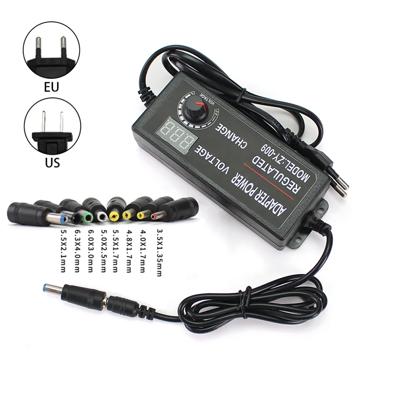 

AC DC 220V To 3V 5V 6V 9V 12V 15V 18V 24V Adjustable Power Supply 12V 2A 3A 5A Power Supply Adapter 12 V Volt Universal Adapter