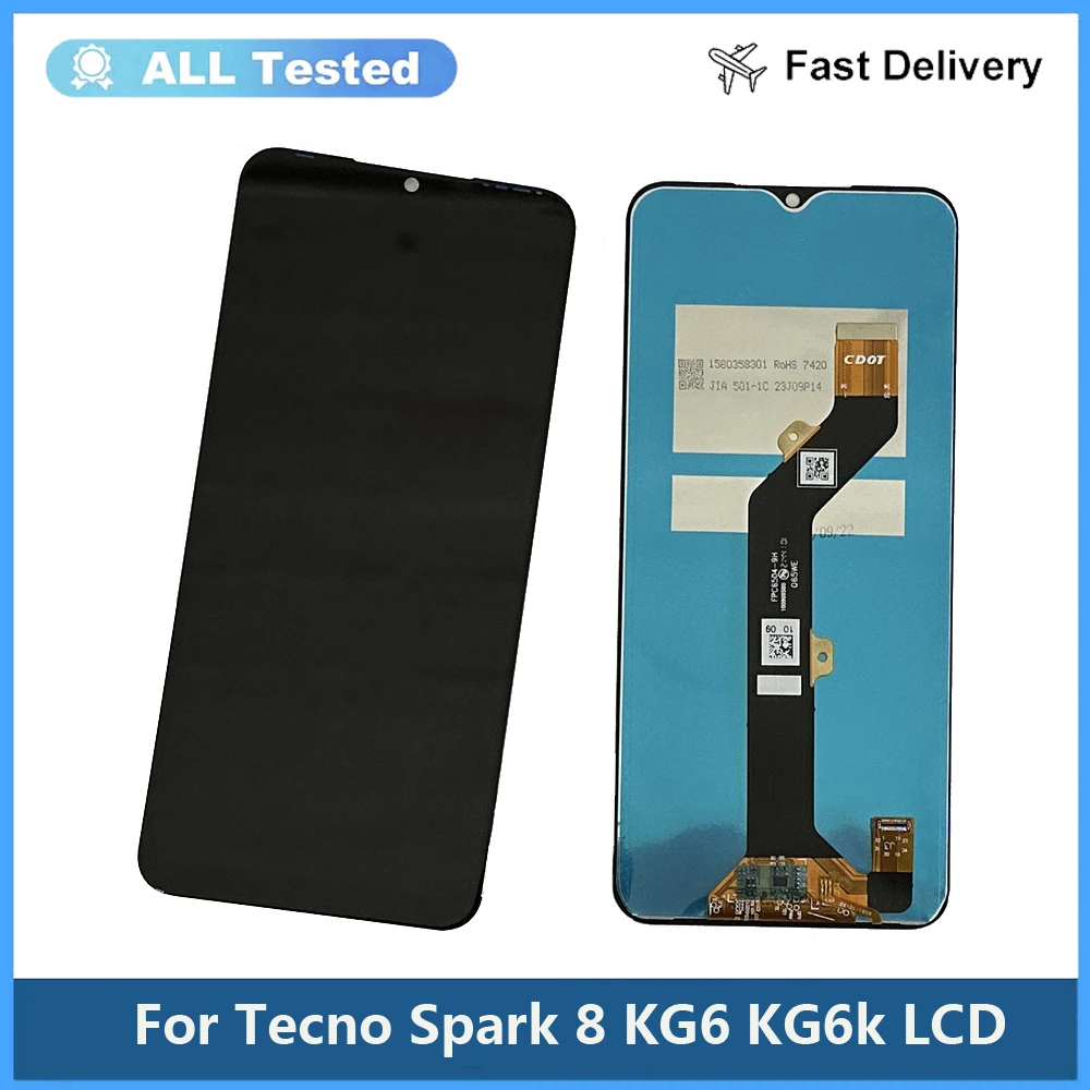 Фото Для Tecno Spark 8 KG6 ЖК-дисплей с сенсорным экраном и дигитайзером Tecno Spark 8C KG5k ЖК-дисплей для Tecno KG7 Spark 8P 8T Spark 8 Pro KG8 LCD №2