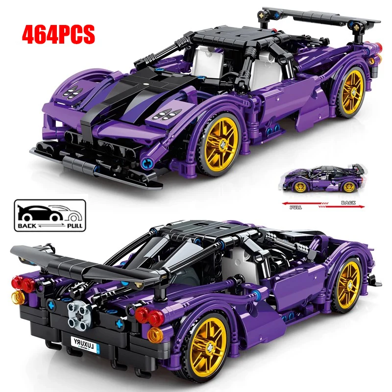 

464pcs City MOC Technical Drift Racing Car Building Blocks DIY Mechanical Sports Vehicle Supercar Bricks Toys For Boys Gifts