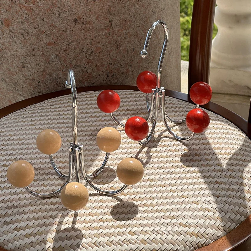 

Household Multifunctional Rotary Hook Iron Art Perforation-Free Traceless Clothes Drying Rod Wardrobe Closet Toilet Coat Rack