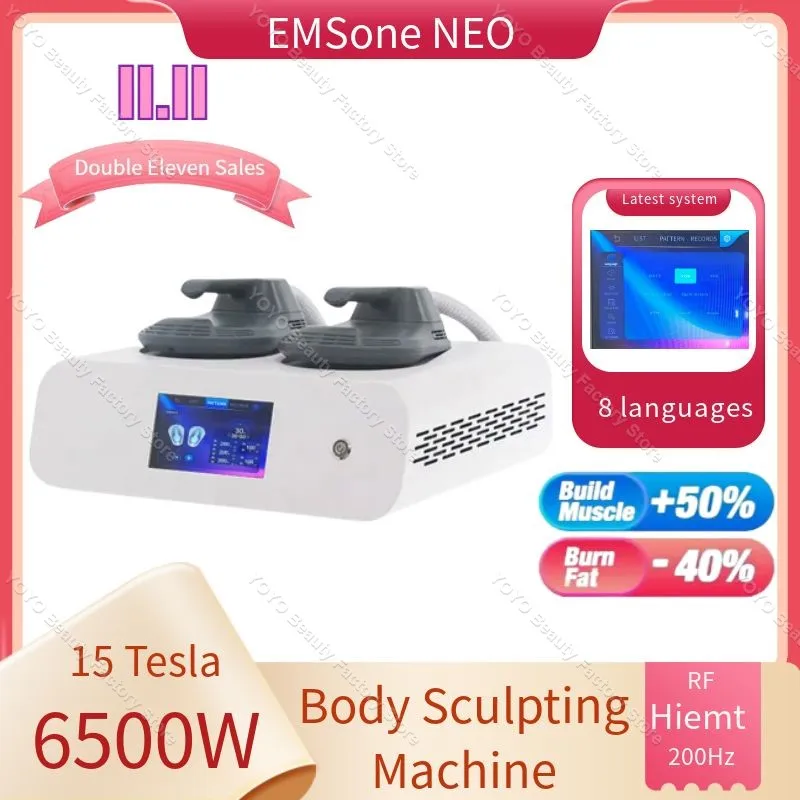 EMS машина для моделирования тела EMSone Neo RF 200 Гц 6500 Вт HIEMT скульптура