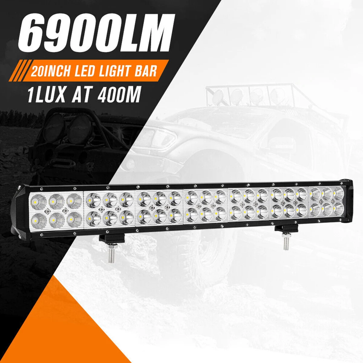 

New LED Light Bar Spot Flood Combo IP68 Waterproof 6900LM Work Driving Lamp 20inch Road Driving Light Durable Wear-Resistant
