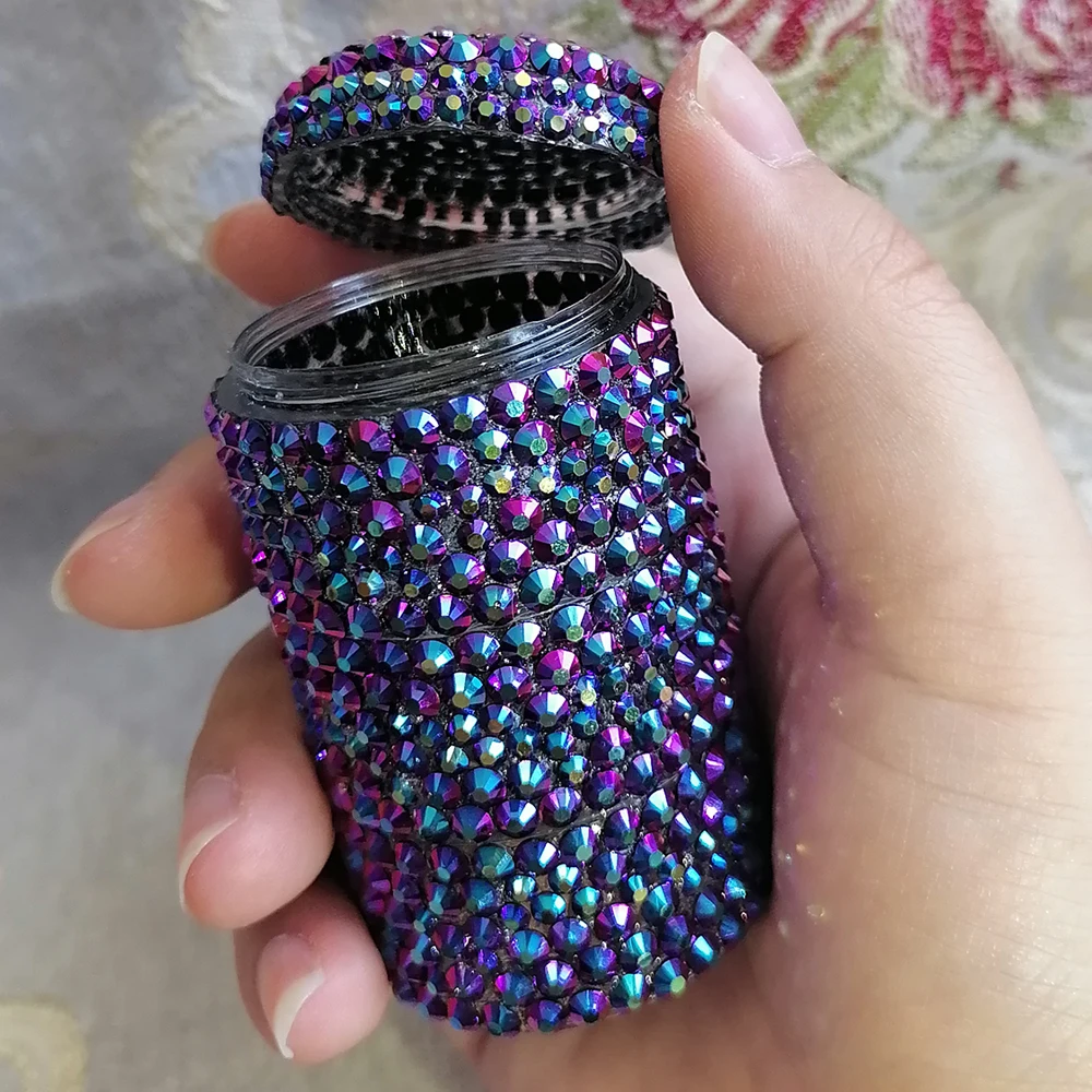 AB Blue Bling Стразы ручной работы роскошные прозрачные пластиковые ювелирные изделия