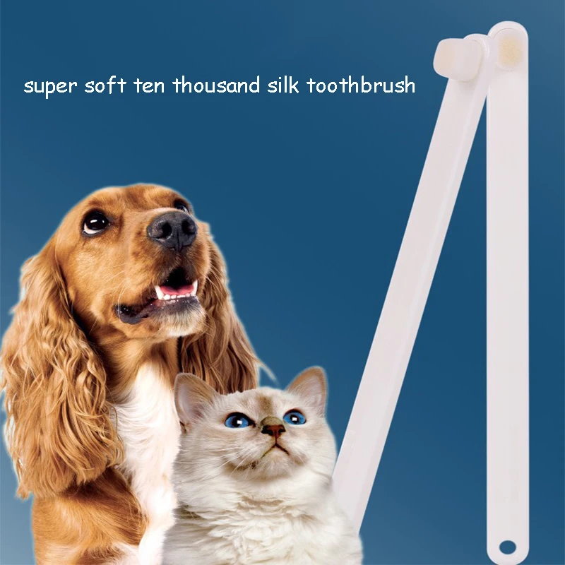 

360 Degree Round Pet Toothbrush Remove Bad Breath Tartar Teeth Care Dog Cat Cleaning Mouth Dog Cat Cleaning Supplies Köpek Toys