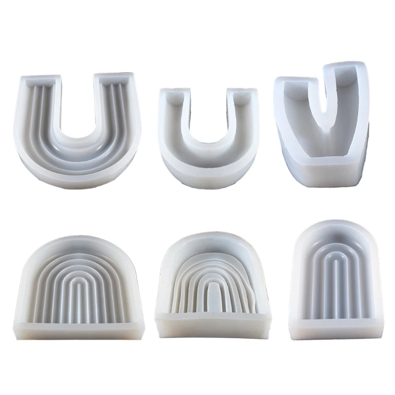 

Mold U-shaped Silicone Mold Small Large Casting Mold for DIY Aromatherapy Candles Soaps Artifacts Making