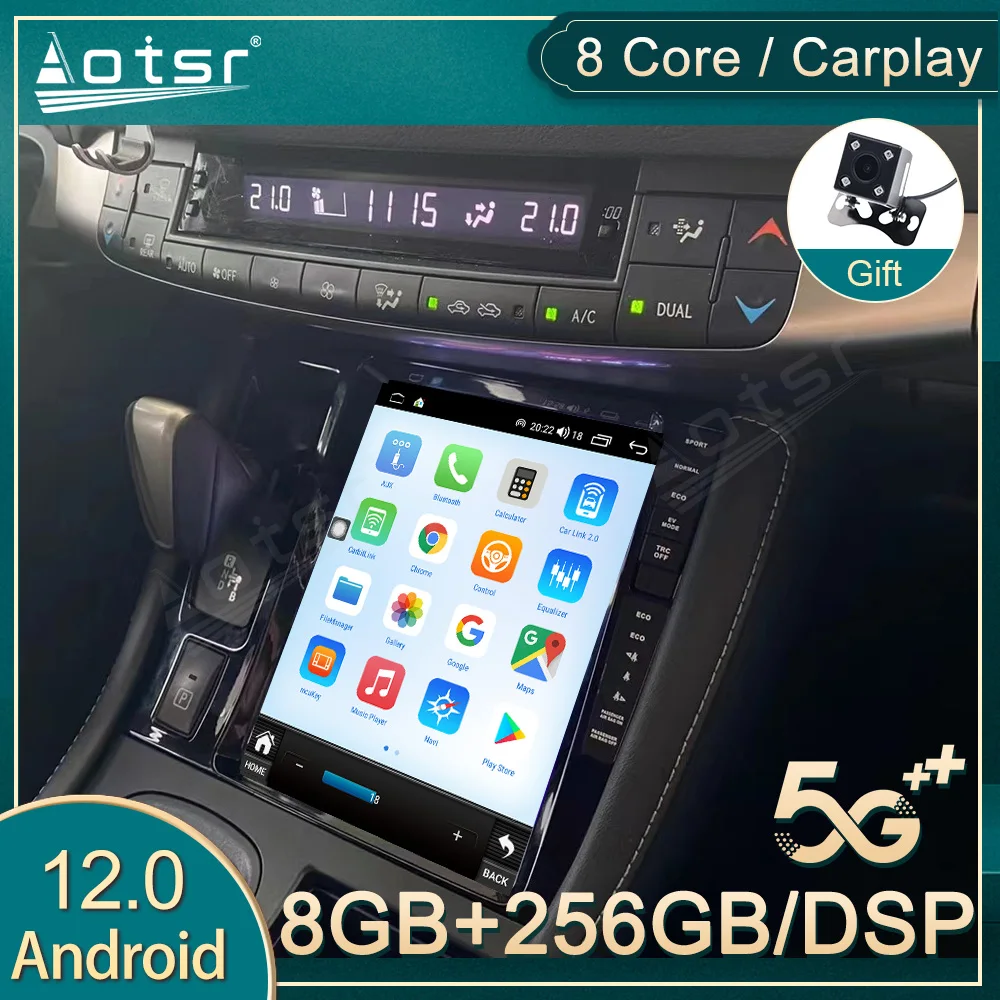 

Android 12 Multimedia Radio Player For Lexus CT200 CT200H CT 2012 2013 2014 2015 2016 2017 2018 GPS Navi Autostereo BT Head Unit