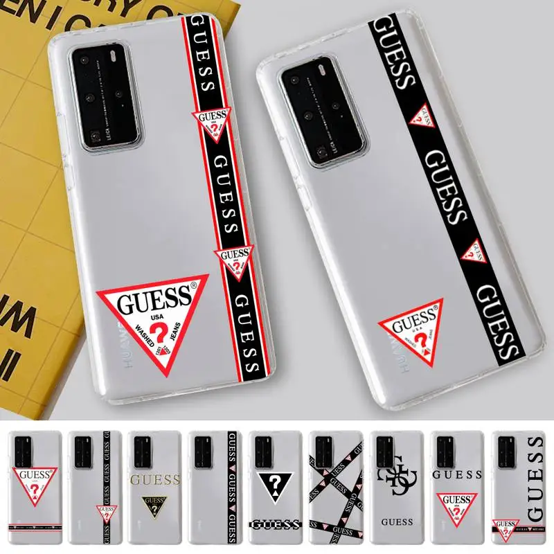 

Luxury Brand GUESS Phone Case For Redmi Note 5 7 8 9 10 A K20 pro max lite for Xiaomi 10pro 10T