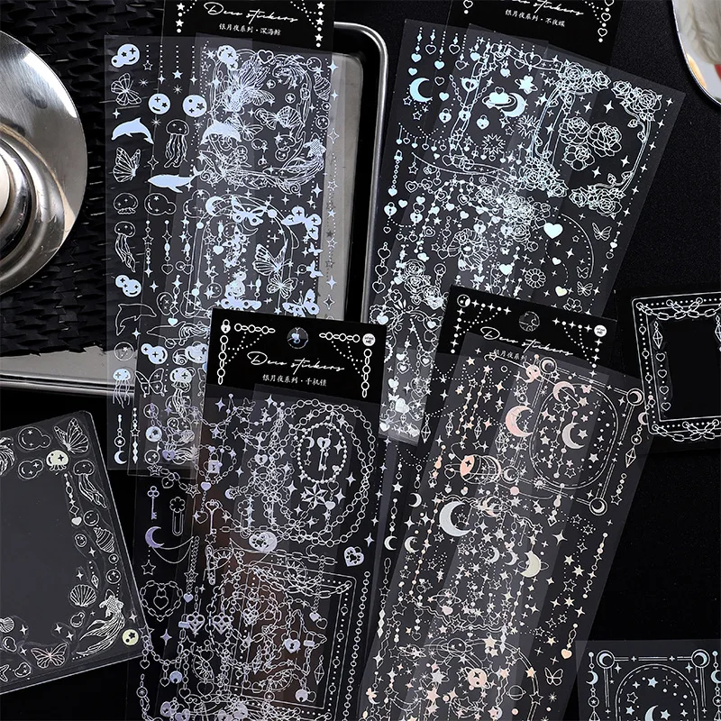 Альбом для стикеров 3 шт. клейкие декоративные блестящие наклейки фотокарт