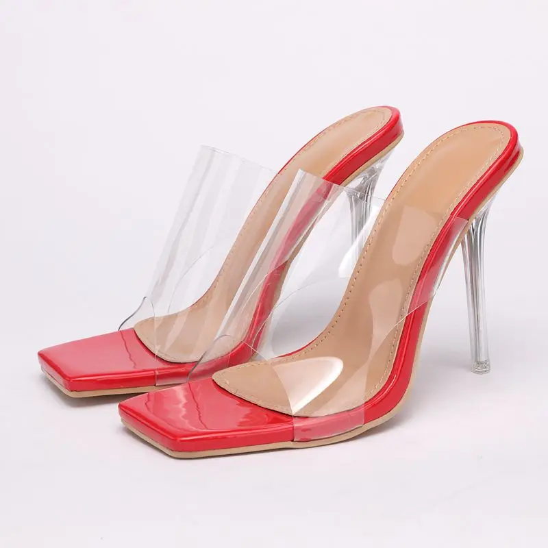 

Шлепанцы женские на тонком каблуке, разноцветные сандалии без задника, резиновые туфли, рабочая обувь, большие размеры, римские тапочки, 2023