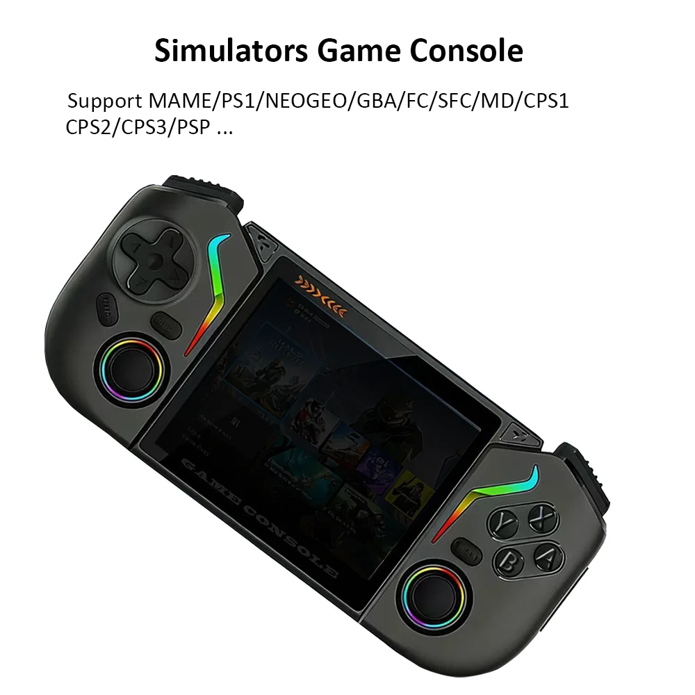 Фото Портативная игровая консоль Reebolnic X95Pro с 3,5-дюймовым экраном OCA, симулятор ретро-игр, Wi-Fi, YouTube, PS1, портативная, подарок для детей. №4