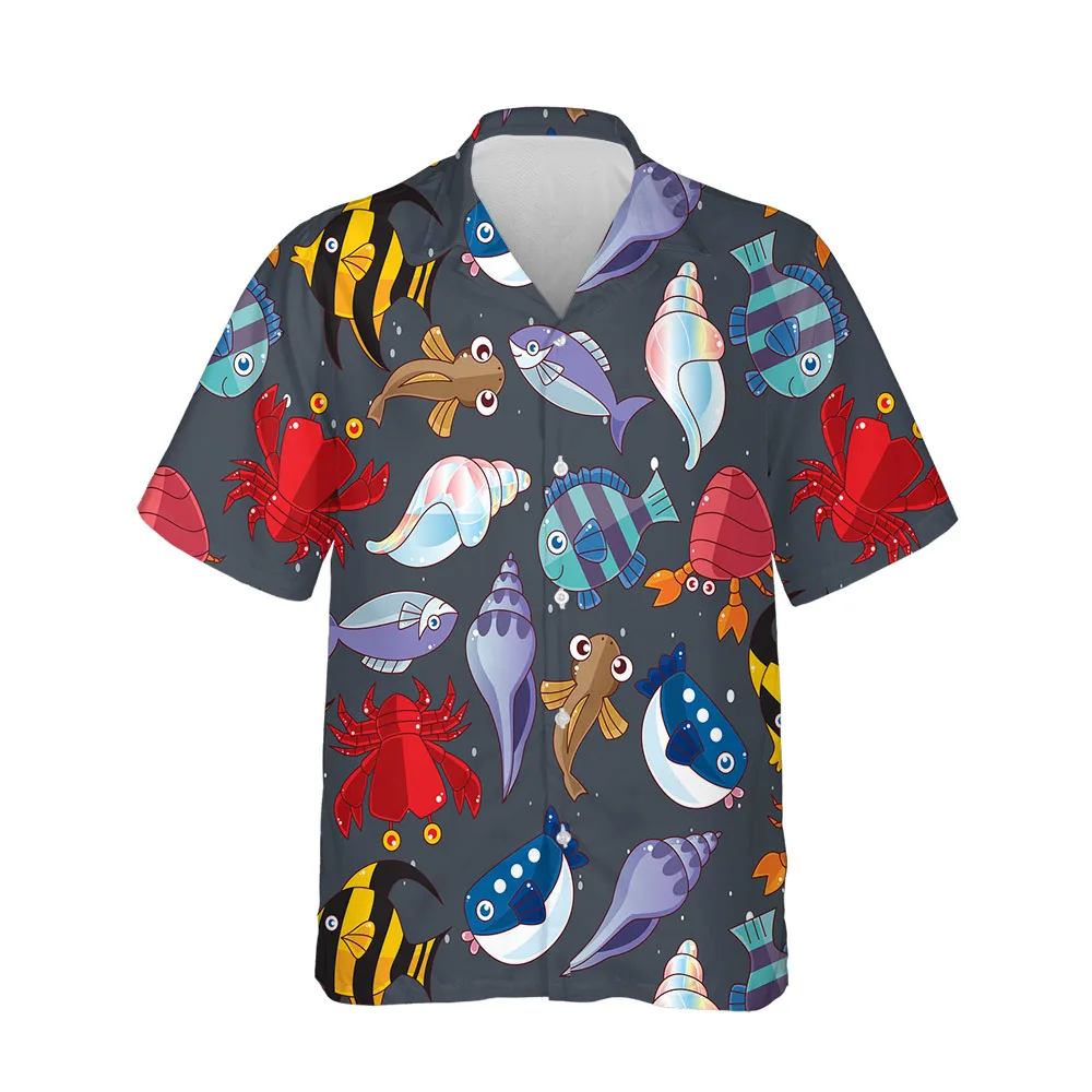 Jumeast New 3D Summer Mens Hawaiian Shirt Short Sleeve  Festival Clothing Beach Blouses Streetwear Comfortable Fashion Men Shirt