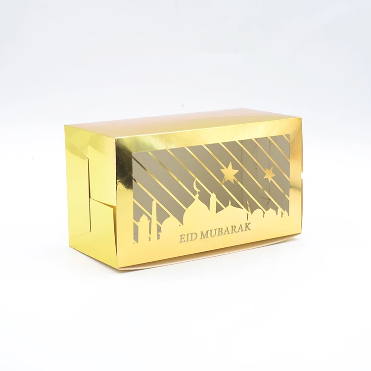 

Мерная мусульманская Подарочная коробка для торта в форме мечети с лазерной резкой