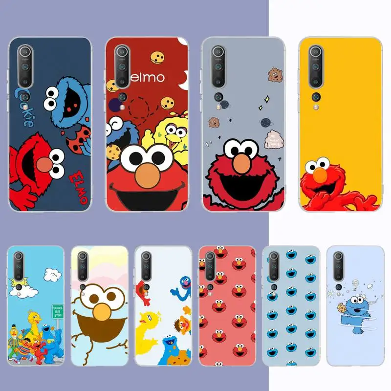 

Cute Cartoon Sesame Street Cookie Phone Case for Samsung S21 A10 for Redmi Note 7 9 for Huawei P30Pro Honor 8X 10i cover