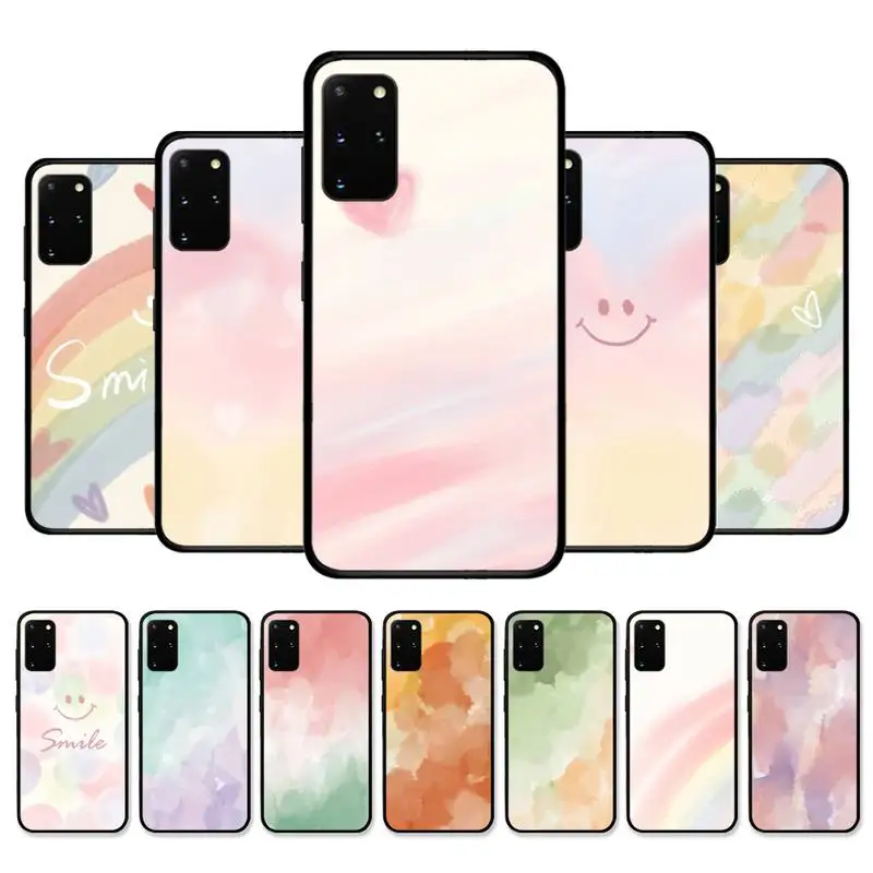 

Art Abstract Watercolor Graffiti Phone Case For Samsung S 9 10 20 21 22 23 30 23plus lite Ultra FE S10lite Fundas