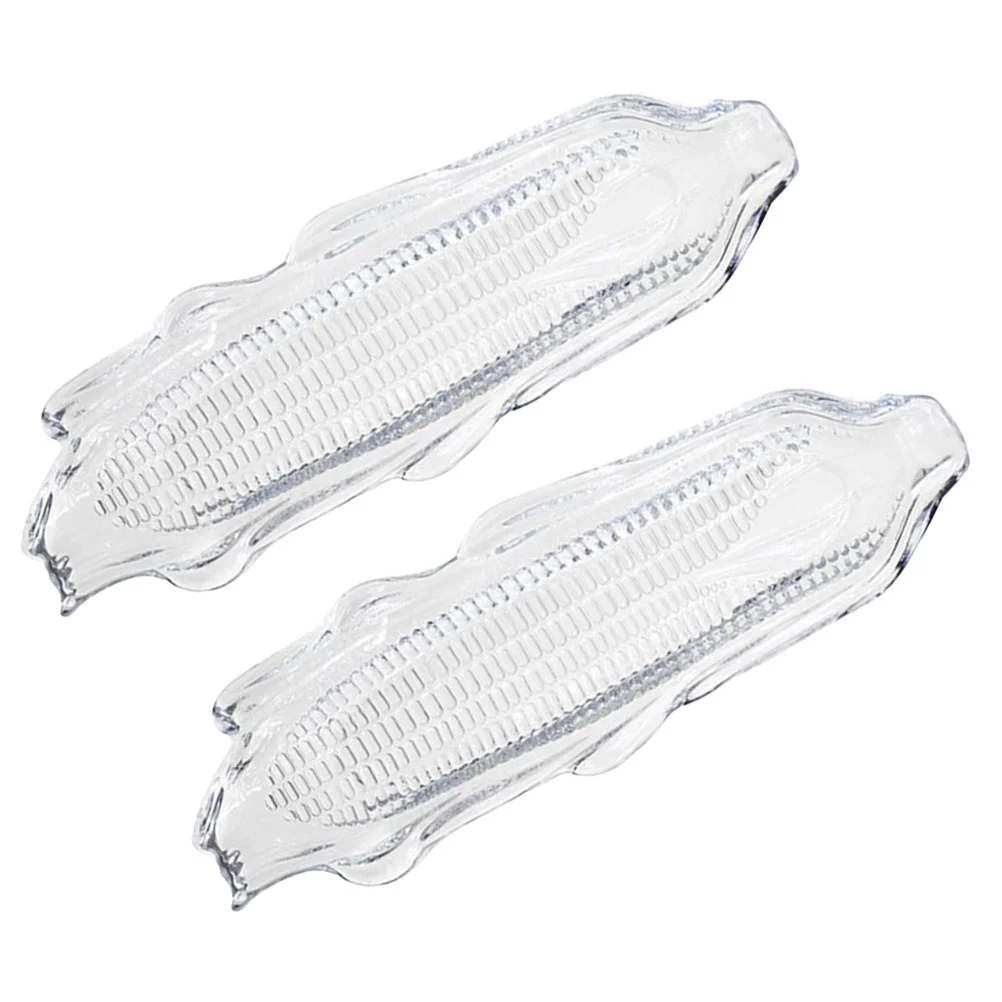 

Corn Tray Serving Clear Plate Appetizer Bbq Dish Multi-function Plastic Dinner Plates