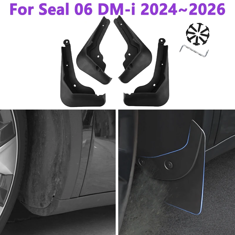 Автомобильные Брызговики для BYD Seal 06 DM-i 2024 ~ 2026 седан брызговики передние и задние