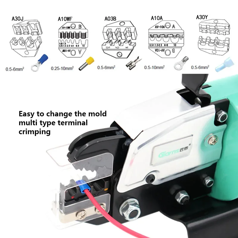 Пневматические обжимные клещи GNQ-5ND машина для обжима клемм холодного