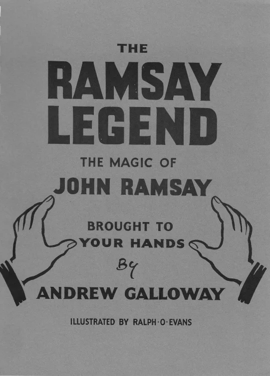 

2022 Легенда Ramsay эндрюля Галлоуэй-волшебный трюк