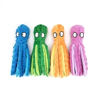 8 legs octopus soft stuffed plush dog toys outdoor play interactive squeaky dogs toy sounder sounding paper chew tooth toy