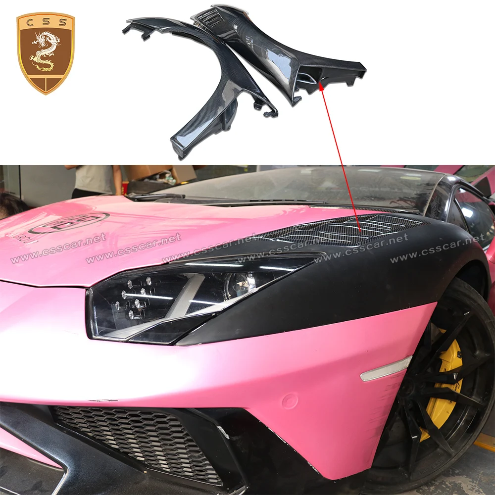 

CSSCAR High Quality Dry Carbon Fiber LP700 Fenders For Lamborghini Aventador MS Style Car Mudguard Decoration Auto Accessories