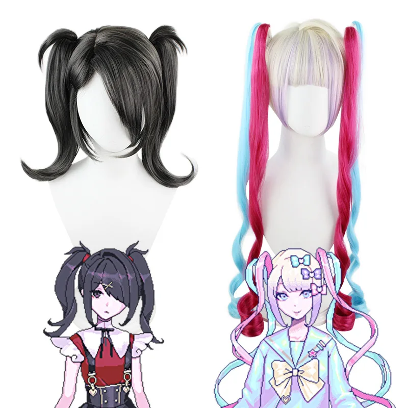 

Cartoon Anime Character Halloween Cosplay Wigs Party Role Playing Dress Up Synthetic Fiber Hair Props Fashion Accessories