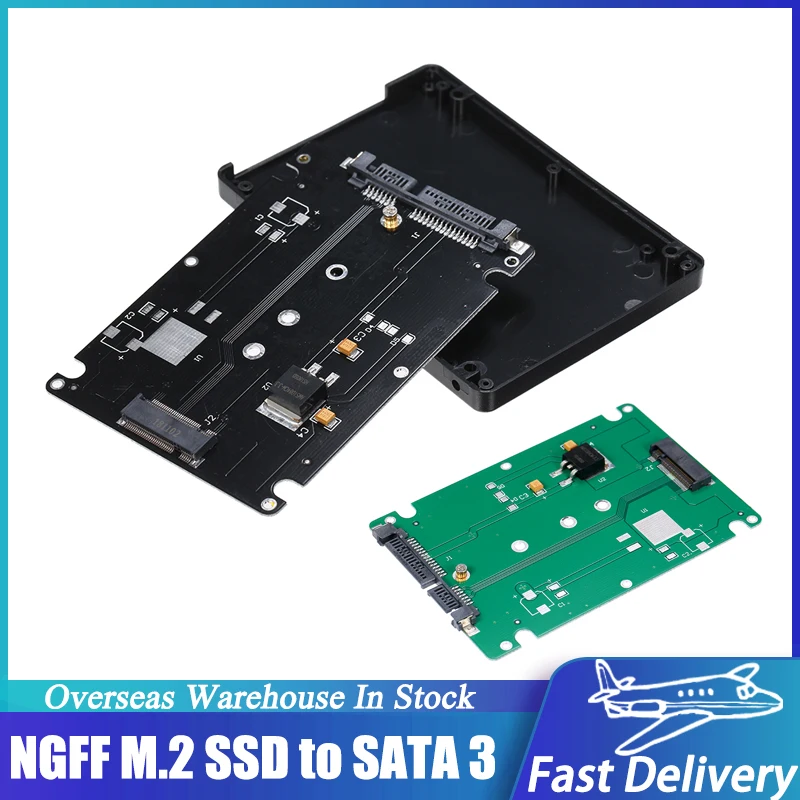 

S-66 Riser Card NGFF M.2 SSD to 22Pin SATA III Адаптер-конвертер с корпусом 2,5 дюйма 2280 2260 2242 2230 SSD Адаптерная карта