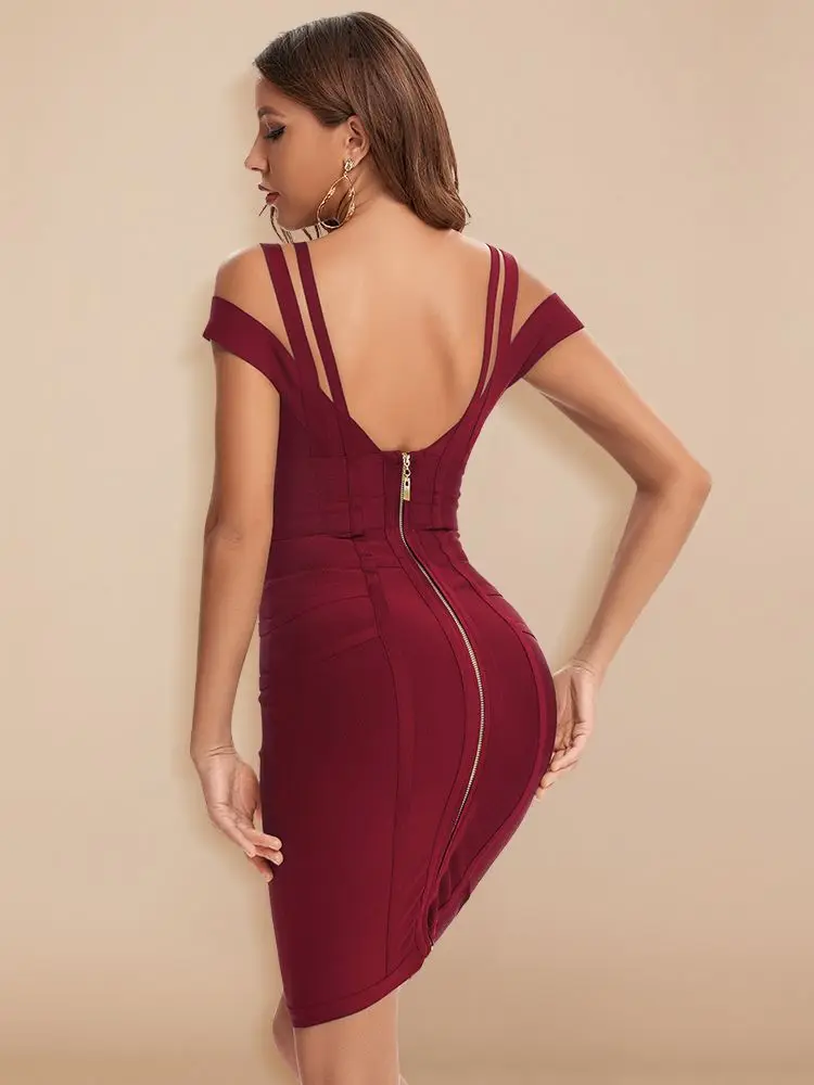 BEAUKEY модное оранжевое платье на бретелях-спагетти с V-образным вырезом длиной до