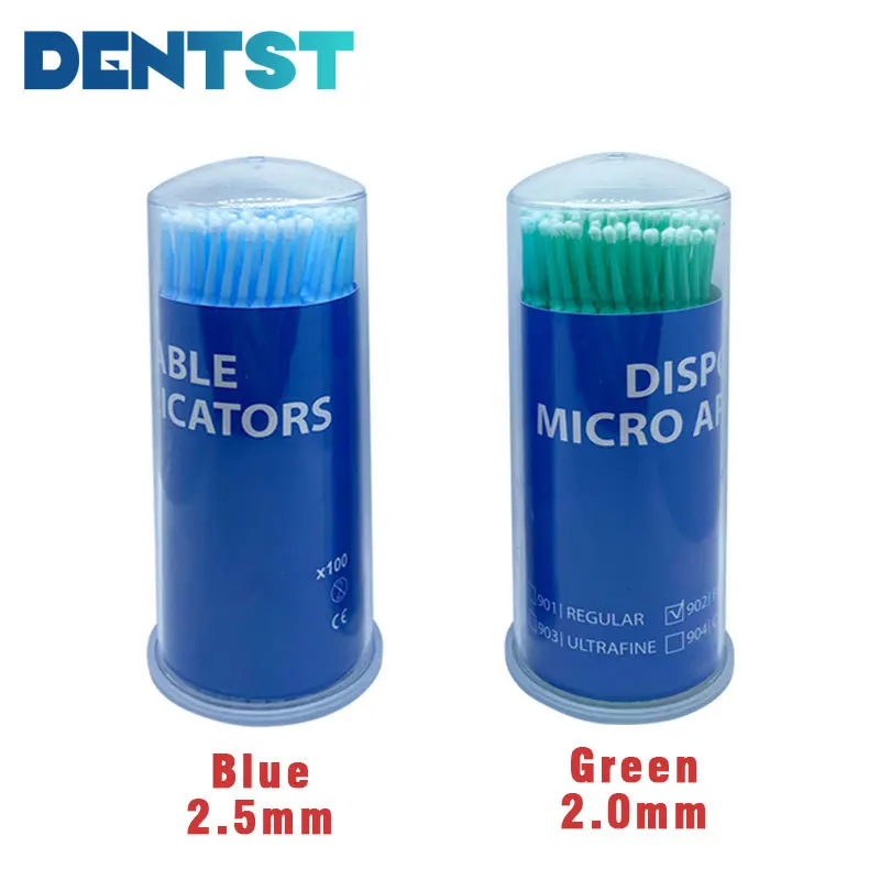 100Pcs/Box Dental Micro Brush Disposable Materials Tooth Applicators Sticks Oral Hygiene Teeth Care Eyelash Extension Tools