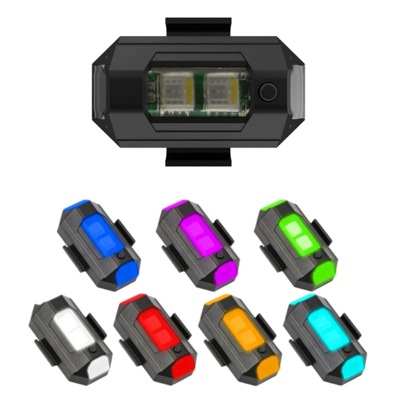 

Универсальная светодиодная сигнальная лампа для предотвращения столкновений, мини-сигнал, Дрон со стробоскопическим светом, 7-цветный инди...