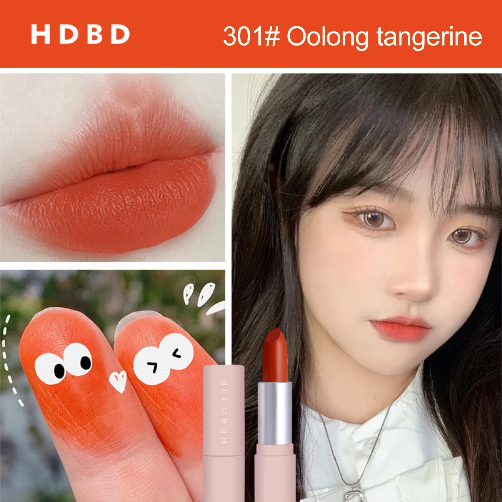

HDBD New Matte Lipstick Waterproof Velvet Lips Stick 6 Colors Sexy Non-stick Cup Lasting Make-up Moisturizing Solid Lipstick