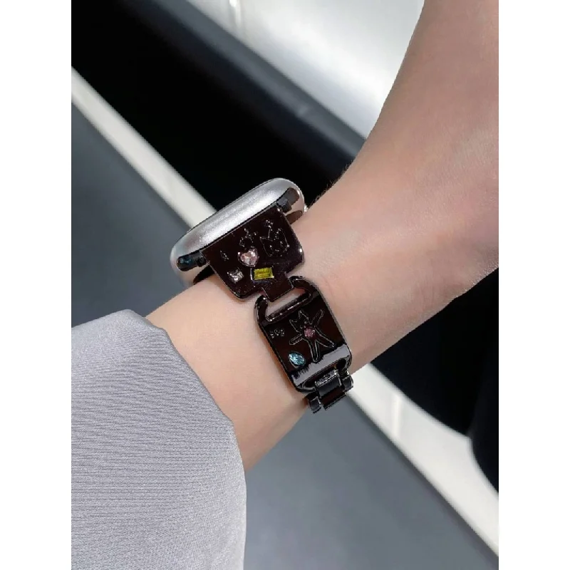 Милый браслет CatinsJewel в виде щенка InlayiwatchWatch страпаплеталь подходит для Apple