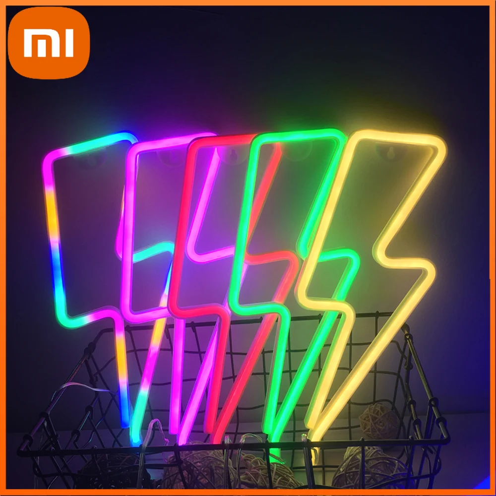 

Светодиодный неоновый ночник Xiaomi, арт-вывеска, настенная комната, Домашняя вечеринка, бар, бордовый Свадебный декор, рождественский подарок...