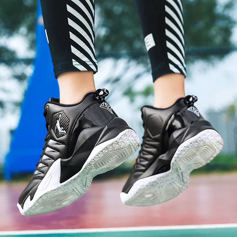 Running Shoes Men High Top White Men's Sneakers Cushioning Non-Slip Unisex Women Training Basketball Shoes Tenis Basket Homme