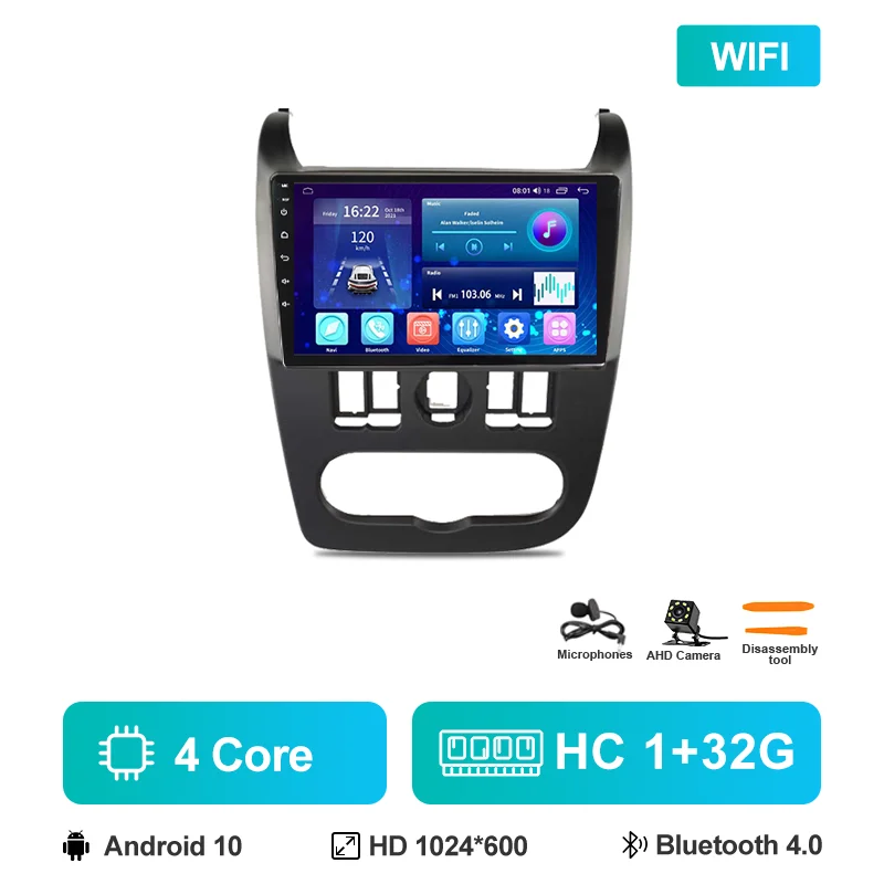 

9-дюймовый автомобильный радиоприемник Android 12 для LADA Largus 2012-2021, беспроводной Carplay-навигатор, GPS, автомобильный мультимедийный стерео плеер, Vedio