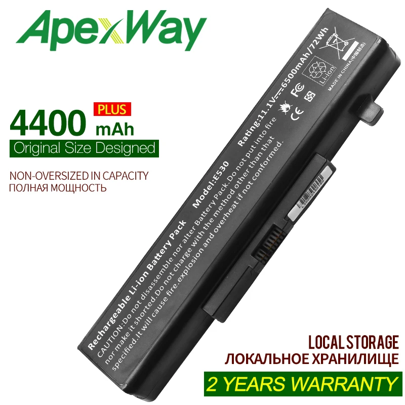 

Аккумулятор ApexWay 6 ячеек 4400 мАч для Lenovo L11S6Y01 L11L6Y01 ASM P/N 45N1048 45N1042 FRU 45N1043 45N1049 121500047 121500049