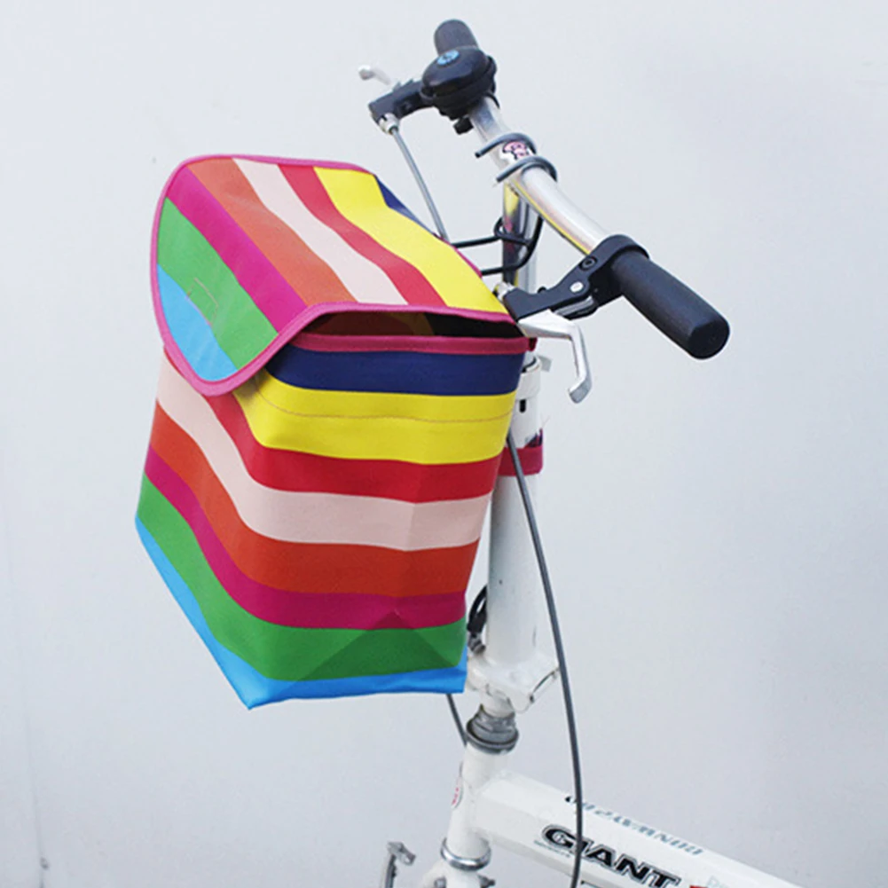

Bicycle Basket Bicycle Bags Children Bike Front Handlebar Carrier Holder Food Basket Canvas Basket Cloth Basket