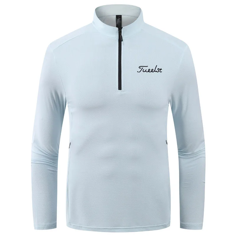 

American Brand Golf T-shirt Fashion Sports Long Sleeve Shirt Quick Dry Breathable Polo Shirt Men Sunscreen Clothes