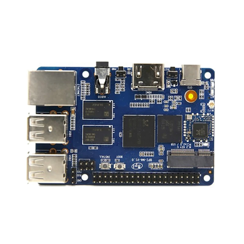 AU42 -For Banana Pi BPI-M4 1GB/2GB DDR4 RAM Realtek RTD1395 A53 Quad Core 64Bit Development Board Support 8G EMMC Flash