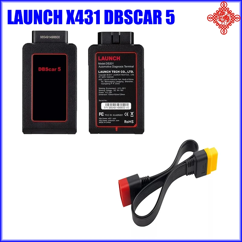 

LAUNCH X431 DBScar5 Auto OBD2 Scanner Car Diagnostic Tool Bluetooth Adapter DBSCAR 5 Work With Android Tablet &Phone PK GOLO PRO