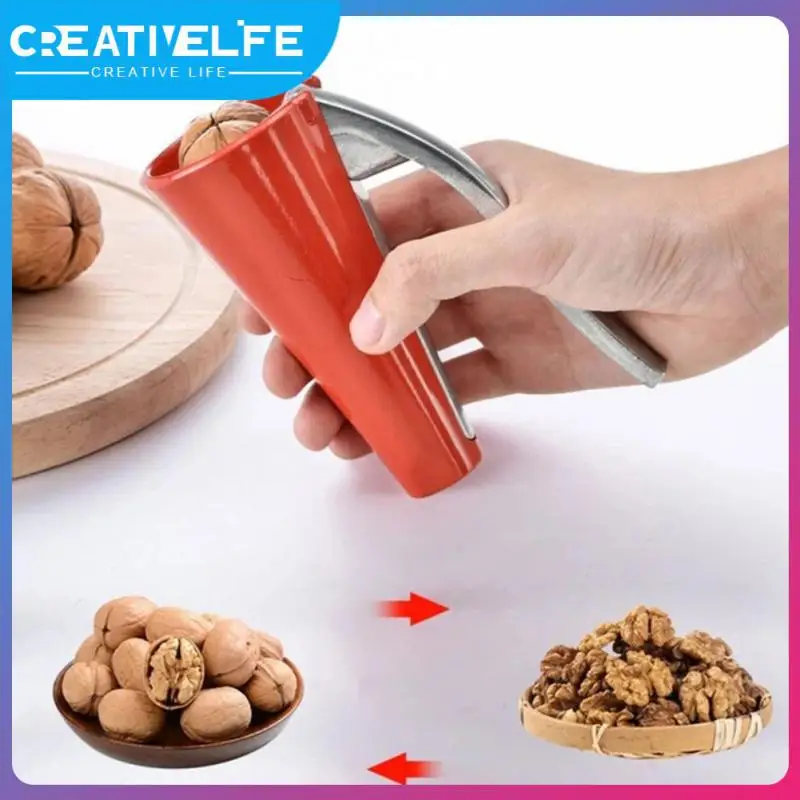 

High Quality Walnut Pliers Funnel Shape Black/red/silver Nut Opener Novel Quick Nut Cracker Clip Wholesale New Portable Clamp