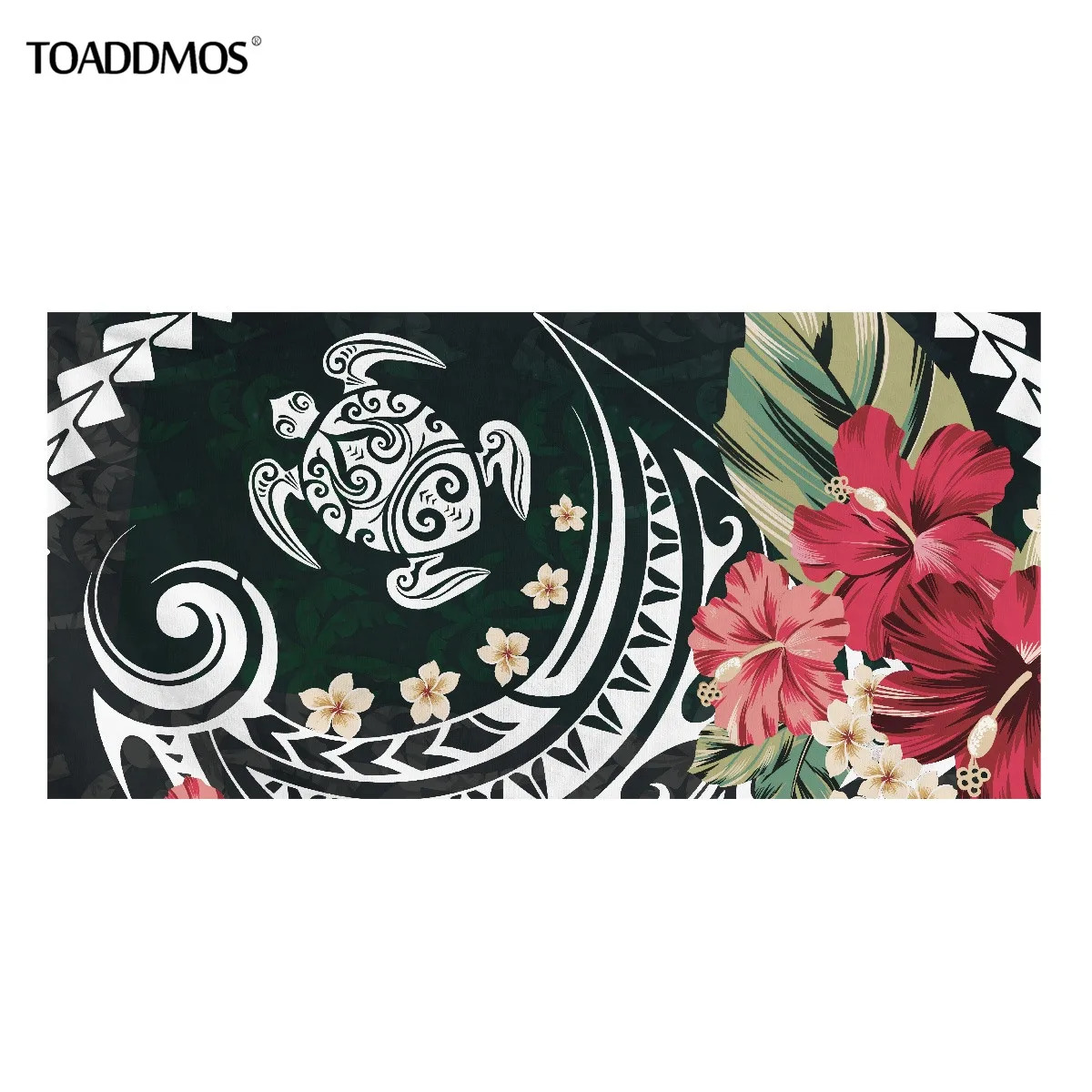 

Мягкое Полотенце TOADDMOS s, гибискус, Плюмерия, морская черепаха, полинезийский узор, банное полотенце для детей и взрослых, быстросохнущая Мочалка для волос на лице