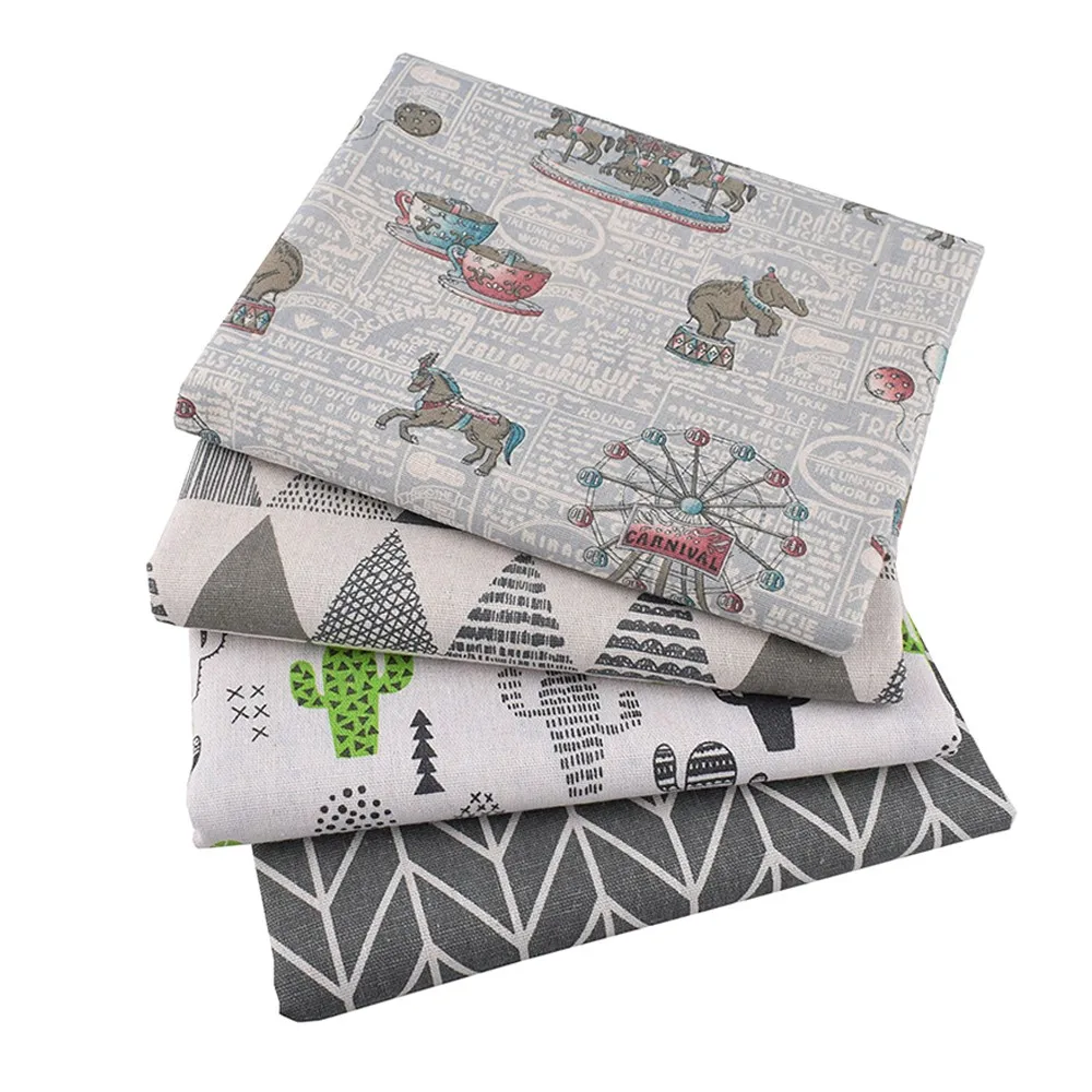 

Chainho,Printed Cotton Linen Fabric,DIY Sewing & Quilting Material,For Sofa,Table Cloth,Curtain,Bag,Cushion,Furniture Cover CL21