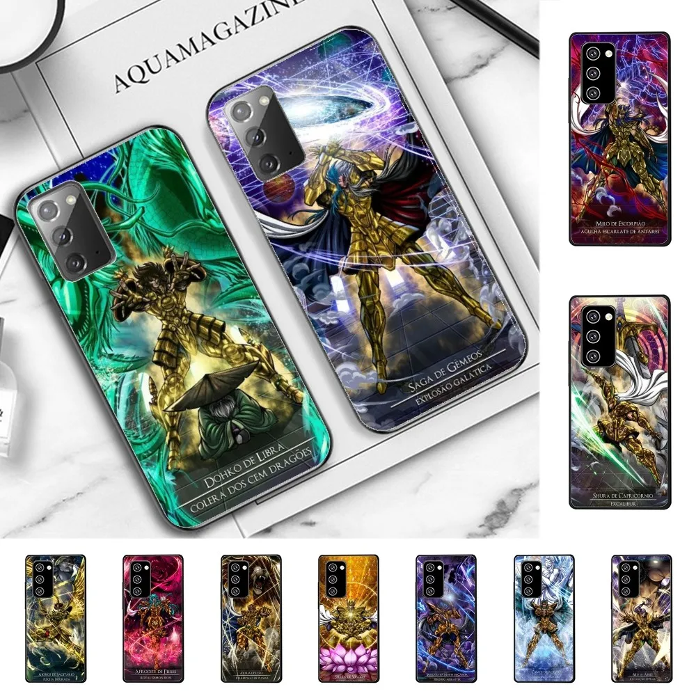 Saint Seiya Anime Phone Case For Samsung Note 8 9 10 20 Pro Plus Lite M 11 30 21 31 51 A 22 42 02 03