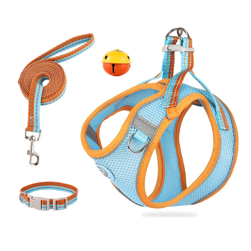 

Harness for a Small Dog Collar Cats Large Dogs French Bulldog Leash Puppy Pectoral Pet Accessories No Pull Items Luxury Designer